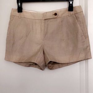 J. Crew Khaki Linen Mix Shorts